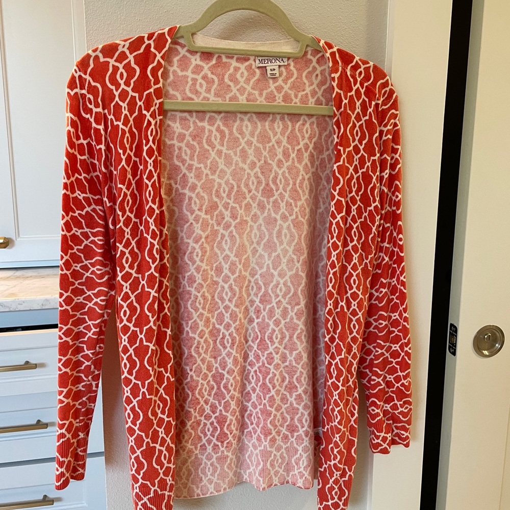 Orange cardigan